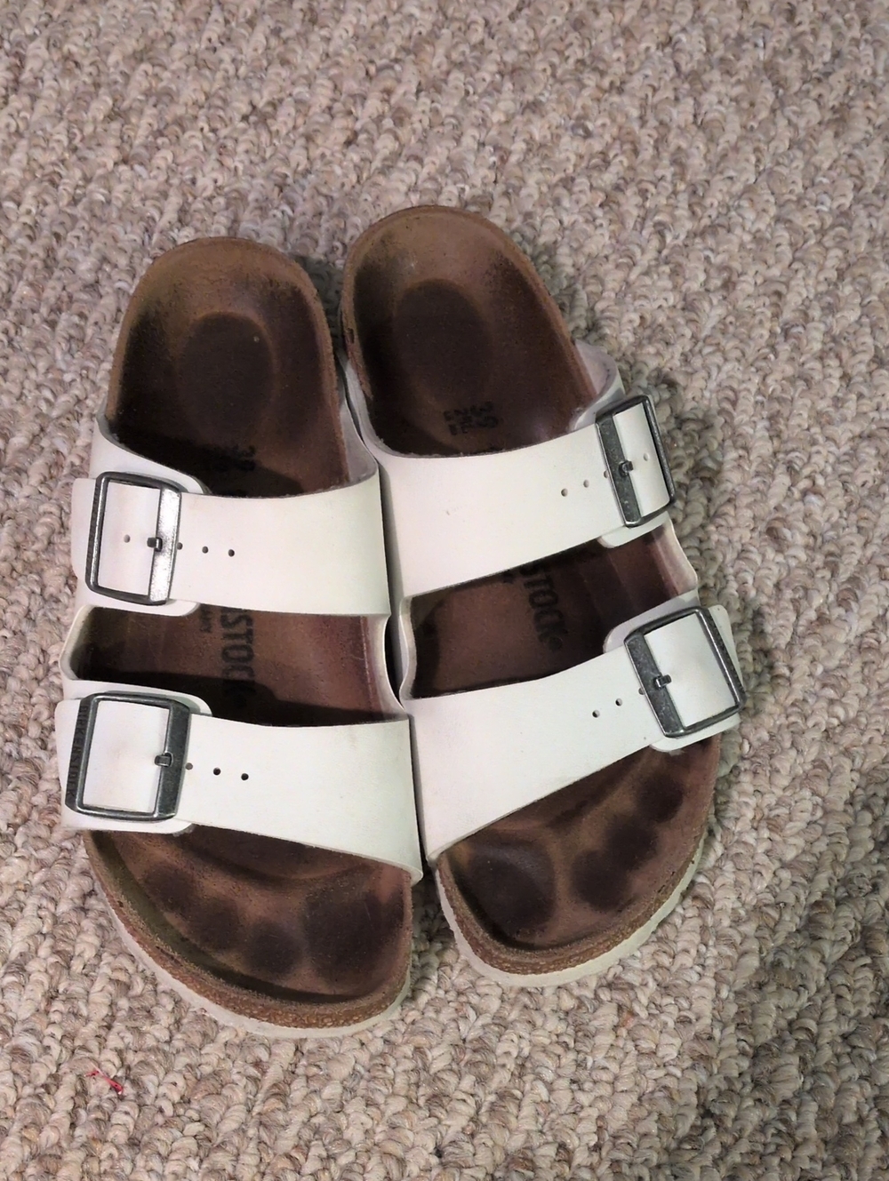 White Birkenstocks Sz 39